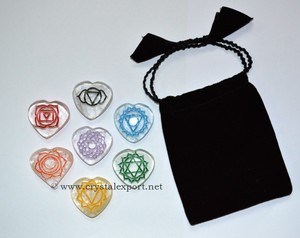 Wholesaler of Natural Engraved <b>Chakra</b> Sanskrit Sett : Natural Engraved <b>Chakra</b> Sanskrit <b>Set</b> for Sale - Product Image 1