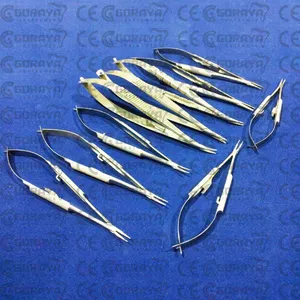 热卖GORAYA德国O.R级CASTROVIEJO微型手术针架弯曲 + 直套件36件套CE ISO认证