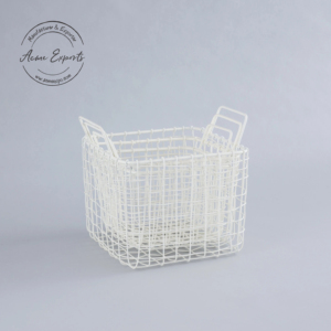 Gran oferta, bandeja de cocina de alambre de hierro de diseño personalizado, revestimiento en Polvo azul cielo, cesta de frutas de gran tamaño, fiestas de cuerda ecológicas - Product Image 3