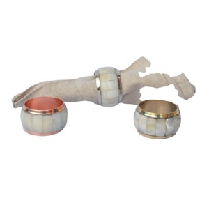 Anillo con forma de servilleta de Metal y plata para boda, Color personalizado, logotipo de lujo, hecho a mano, para Hotel y boda - Product Image 3