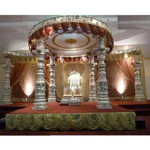 Indische Hochzeit Marwadi Mandap Dekoration Fiberglas Gujratai Indische Hochzeit Mandap Set Indische Mandap Dekoration für Hochzeit