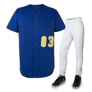 Uniformes de Baseball de meilleure qualité, tissu 100% Polyester pour adultes, uniforme de Baseball complet Sublimation, chemises à manches longues, nouveau - Product Image 4