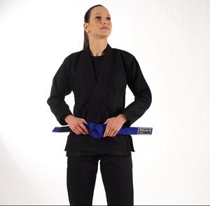 Jitsu GI สำหรับผู้หญิงสีดำสำหรับคาราเต้บริการ OEM พร้อมโลโก้แบรนด์ส่วนตัวผลิตตามสั่ง - Product Image 2