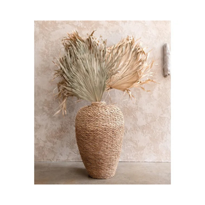 Jarrón Decorativo de Mimbre de Hierba Marina de Alta Calidad, Tejido a Mano, Proveedor de Vietnam, Nuevo Diseño, Florero - Product Image 2