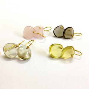 Pendientes de plata de ley 925 con piedra lunar, joyería de moda con chapado en oro precioso, color gris único y ajustable - Product Image 6