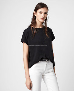 T-shirt graphique en coton premium pour femme, coupe décontractée, fabrication OEM, marque privée - Product Image 1