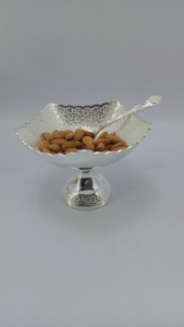 Frutero de Plata, Tazón para Servir con Cuchara de Plata, Artículo de Decoración para el Hogar y la Mesa, Artículo de Regalo - Product Image 4