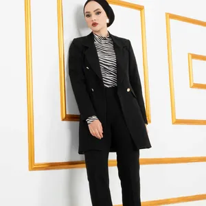 Hijab Model Business Jacket Islamic Clothing Turkish Dresses Modest Fashion Abaya Tunic Hijab Modest Dress