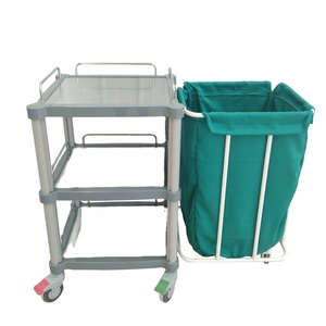 Laundry Cart Hospital Trolley Plastic Medical Trolley Hospital Laundry Cart