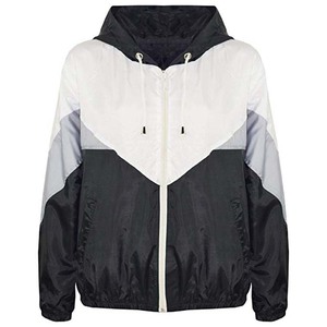 Chaqueta Cortavientos con Capucha de Invierno, Diseño Personalizado, Tallas Grandes para Hombre, Cierre Frontal con Cremallera, Dos Bolsillos, Logotipo Impreso, Efecto Lavado - Product Image 4
