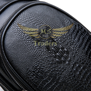 2023 Crocodile Alligator motif style poitrine sac en cuir Pu durable et à la mode bandoulière sac à bandoulière léger hommes femmes - Product Image 2