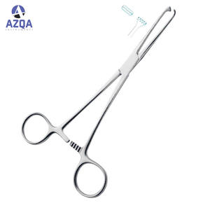 Mandíbulas dentadas atraumáticas profesionales Acero inoxidable Gross Maier Esponja Fórceps Instrumentos quirúrgicos dentales hechos - Product Image 4