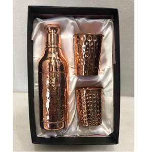 ขวดน้ำทำจากทองแดงบริสุทธิ์ใหม่ขนาด950มล.,ขวดหุ้มฉนวนทองแดงกันการรั่วซึมแฮนด์เมดสำหรับอุปกรณ์เสริมบาร์28ออนซ์ - Product Image 3