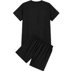 ชุดเซ็ตเสื้อผ้าผู้ชายแบบ 2 ชิ้น สั่งทำได้ พิมพ์โลโก้ได้ ผ้าฝ้าย 100% น้ำหนักเบา สไตล์วินเทจ เอวยางยืด กันยับ - Product Image 2