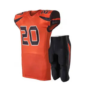 批发OEM美式足球球衣套装定制团队运动服升华美式足球制服