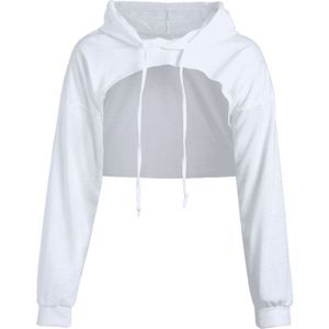 Sudadera corta con capucha para mujer - Product Image 1