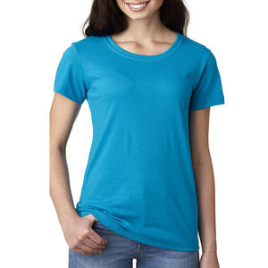 Camisetas de alta calidad con letras impresas para mujer, camisetas de algodón suave de Color blanco - Product Image 3