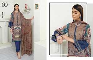 Traje de césped paquistaní para mujer, vestido de verano, ropa de mujer - Product Image 3