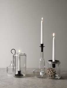 Bougeoir en verre transparent, accessoire de décoration de noël, couvercle de Table à usage Festive - Product Image 4