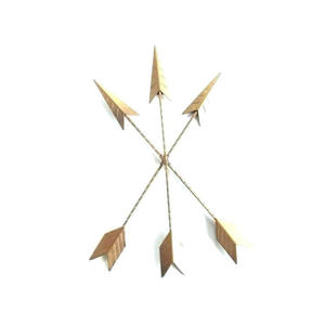 Flèche dorée Arts muraux de salle de dessin en métal personnalisés pour la décoration intérieure - Product Image 1