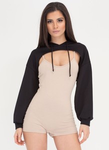 High low cropped hoodie Outlet