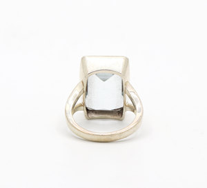 เครื่องประดับแฟชั่นแหวนพลอยอะความารีนธรรมชาติ925แข็งแหวนเงินสเตอร์ลิงเครื่องประดับจากอินเดีย - Product Image 3