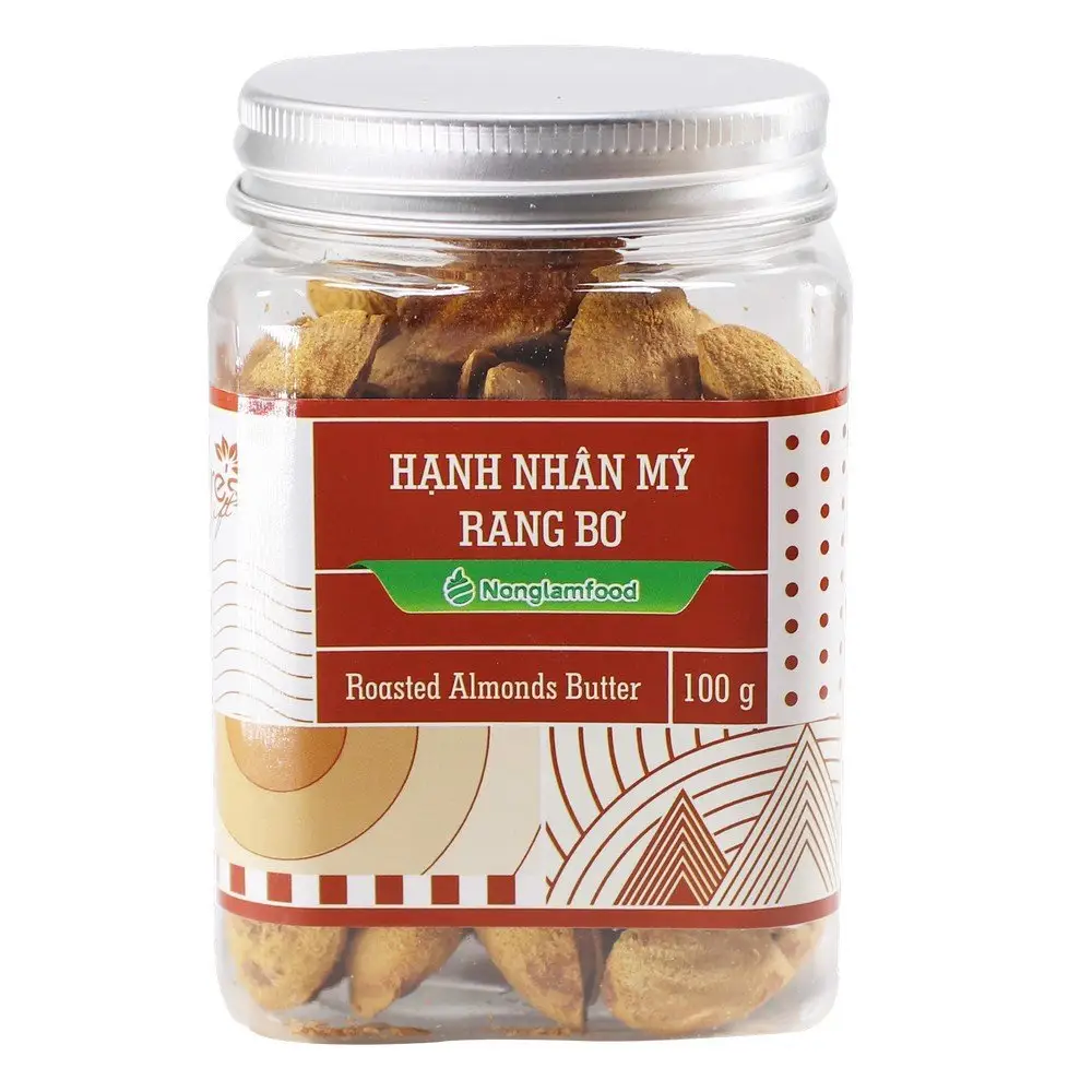 En çok satan AMAZON | Toptan Nut & Kernel Snacks | Kavrulmuş badem tereyağı kutusu 100g