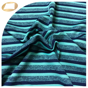 Tissu polyester Coolplus à séchage rapide, rayé, mélangé, respirant et anti-humidité pour t-shirt - Product Image 5