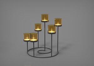 เชิงเทียนทองเหลืองหล่อแบบทันสมัยทันสมัยเชิงเทียนทรงกิ่งไม้เทียน3อันสำหรับตกแต่งบ้านและใช้ในโบสถ์ - Product Image 5