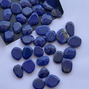10mm 20mm 30mm lapislázuli natural piedra preciosa Rosa corte Polki rebanada de piedra al por mayor gemas sueltas piedras azul fabricación de joyas AAA - Product Image 2