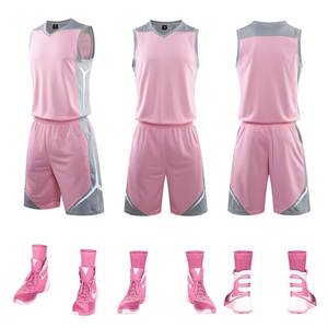 Uniforme de baloncesto de equipo para niños, uniforme Reversible de secado rápido - Product Image 3