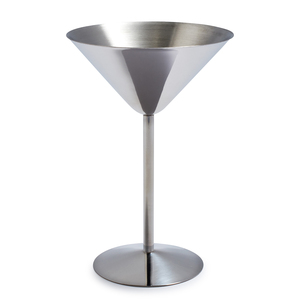 แก้วไวน์สเตนเลสทนทานดีไซน์พรีเมี่ยมสำหรับมาร์ตินี่ค็อกเทล240มล. ออกแบบได้ตามต้องการ - Product Image 3