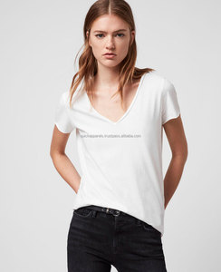 T-shirt graphique en coton premium pour femme, fabrication directe d'usine, service d'impression sérigraphique et de broderie - Product Image 1