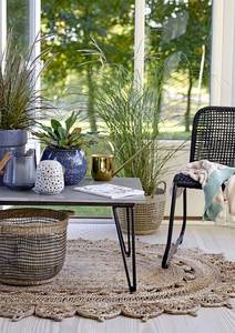 Handcrafted Boho Area Flat Woven Rug <b>Moroccan</b> Brown Natural Seagrass Cotton Oval Abstract for Living Room Natural Seagrass - Product Image 4