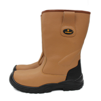 Chaussures de sécurité Uvex antidérapantes à embout d'acier, bottes de travail en cuir imperméables