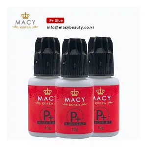 MACY P + 한국 속눈썹 접착제 고품질 전문 속눈썹 확장 접착제 개별 속눈썹 확장
