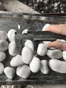 Usine du Vietnam en gros galets blancs de neige pierre ronde naturelle pour jardin parc paysage décoratif pierre de gravier - Product Image 5