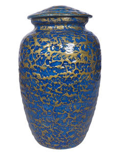 Urna de cremación de metal de nuevo diseño con acabado de textura para suministros funerarios decorativos para interiores - Product Image 5