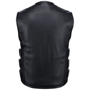 Women's Custom Made Motorbike <b>Leather</b> <b>Vest</b> Genuine Cowhide Streetwear Embroidery for Motorcycle <b>Biker</b> Rider Auto Racing Sets - Product Image 2