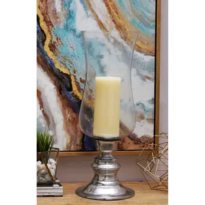 Table Decoration Glass T Light Candle Lamp on Metal Base for Wedding & Christmas decorated Handmade T Light Candle Stand