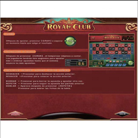 Plateau de jeu multi-joueurs personnalisable Royal Club Spanish pour machine de jeu à pièces
