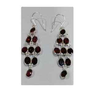 High Quality 925 <b>Sterling</b> <b>Silver</b> Gemstone Earrings Best Price Gift for Parties - Product Image 1