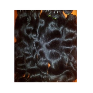 Nous proposons des extensions de cheveux humains non traités, avec toutes les cuticules alignées, en vrac, à pointes épaisses, au prix d'usine en gros. - Product Image 6