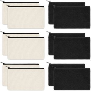 Bolsa de Cosméticos Transparente de Lona a la Moda con Cierre y Diseño de Puntos - Product Image 4