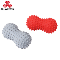 ALLWINWIN PMB09 Ballon de massage aux picots - Double rouleau de lacrosse texturé