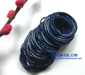 橡皮筋蓝色深到浅色取决于客户需求/乳胶天然橡皮筋批发透明彩色发带
