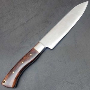 Juego de cuchillos de Chef de hoja fija mango de madera hecho a mano de acero inoxidable hecho a medida de fábrica Rose 5 uds cuchillo de caza para acampar al aire libre PK - Product Image 3