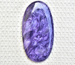 Charoite Cabochon พลอย Charoite ธรรมชาติรัสเซีย,พลอย Charoite ทรงและขนาดธรรมชาติสีม่วงรัสเซีย - Product Image 1