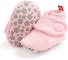 Adjustable Booties Baby Shoes Newborn-Baby-<b>Slippers</b>-Custom-Wholesale-Cotton - Product Image 5