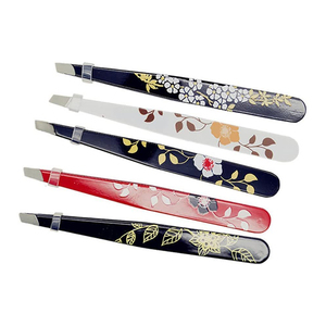 Pince à épiler pour sourcils en acier inoxydable à faible quantité minimale de commande de marque privée avec épilation en or rose LOGO personnalisé pince à épiler pointue pour sourcils - Product Image 3